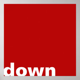 Poster Uniquement Arrière - plan couleur - rouge + vos id