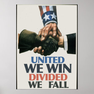 Poster Unis Nous gagnons des syndicats
