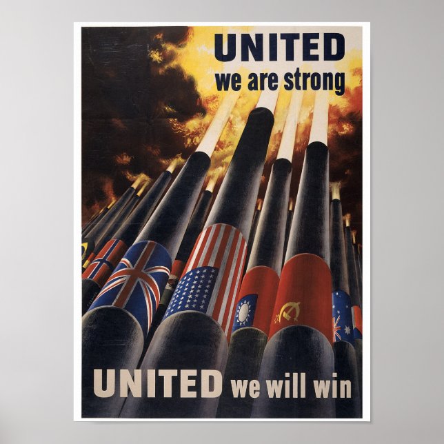 Poster Unis Nous sommes forts (Devant)