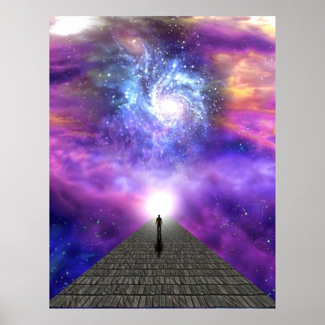 Poster Unité avec l'univers, grand mystère de la vie (Devant)