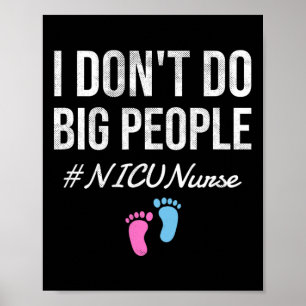 Poster Unité de soins intensifs néonatals Nicu Nurse