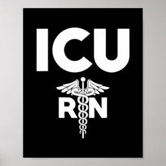 Poster Unité des soins intensifs des infirmières autorisé