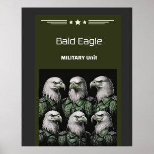 Poster Unité militaire de Bald Eagle