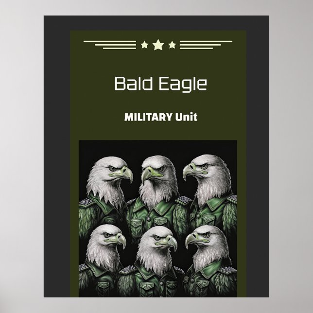 Poster Unité militaire de Bald Eagle (Devant)