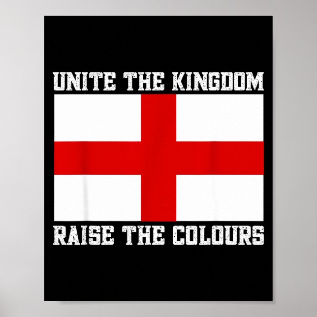 Poster Unite The Kingdom St George Cross  (Devant)