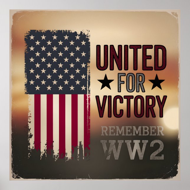 Poster United For Victory 2ÈME GUERRE MONDIALE American F (Devant)