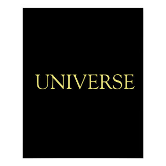 Poster Univers ajouter le nom texte motivation spirituell