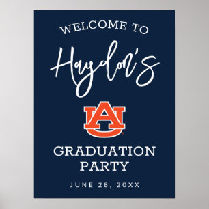Poster Université d'Auburn Graduation Party