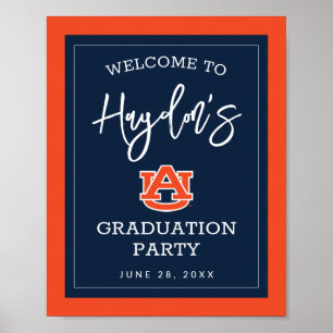 Poster Université d'Auburn Graduation Party