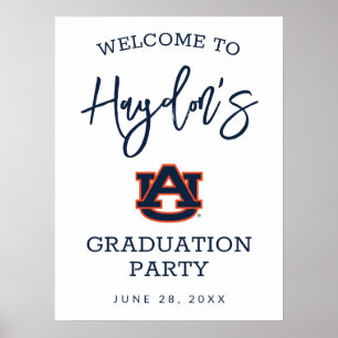 Poster Université d'Auburn   Graduation Party