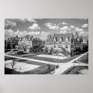 Poster Université de Campus CHICAGO 1907