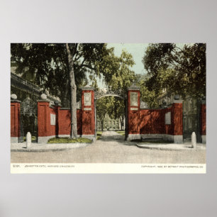 Poster Université de Harvard 1902 de porte de Johnson