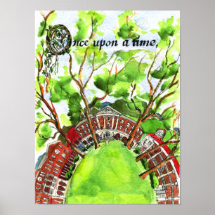 Poster Université de Hollins - il était une fois