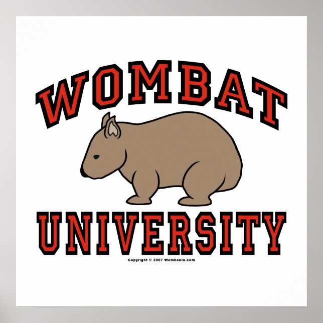 Poster Université de Wombat (Devant)