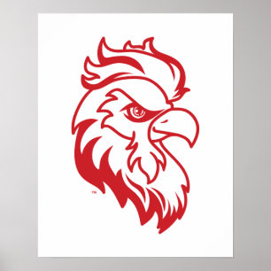Poster Université d'État de Jacksonville Gamecocks Red ga