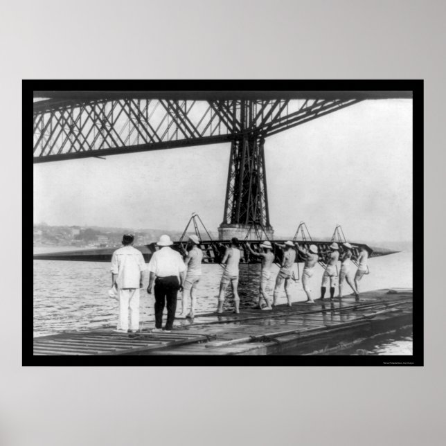 Poster Université du Wisconsin Varsity Rowing 1914 (Devant)