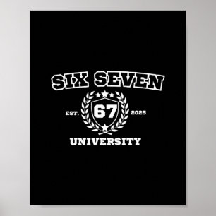 Poster Université Six Sept Bruh 67 Mème