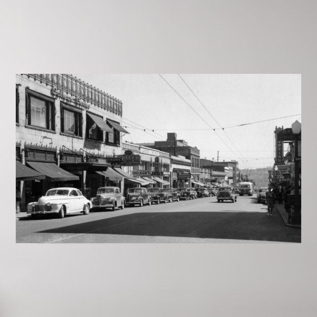 Poster University Avenue à Seattle, Washington (Devant)