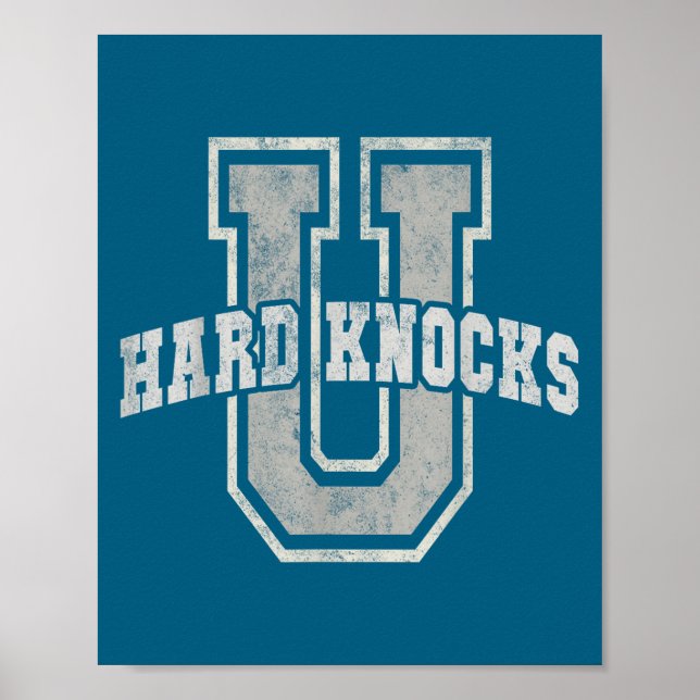 Poster University Of Hard Knocks Life Goals College Schoo (Devant)
