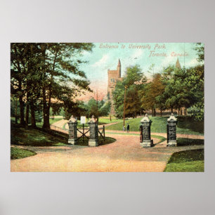Poster University Park, Toronto Canada 1907 Vintage