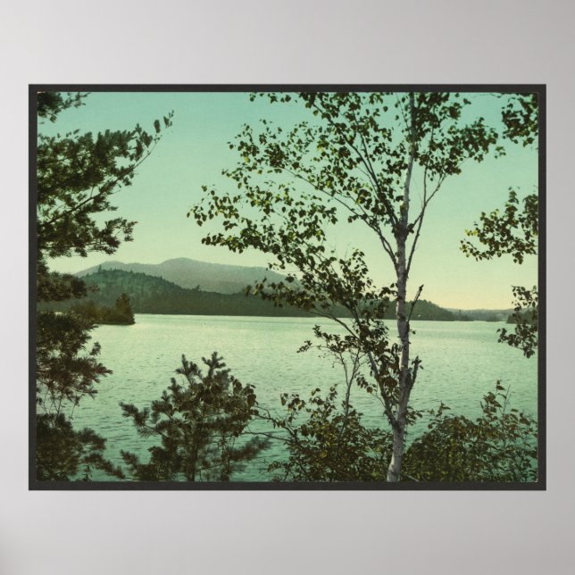 Poster Upper St. Regis Lake, dans les Adirondacks (Devant)
