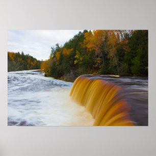 Poster Upper Tahquamenon Falls, Automne, Michigan