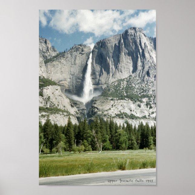 Poster Upper Yosemite Falls Inspiré 1952 (Devant)