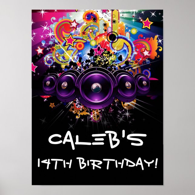 Poster Urban Club Hip hop DJ Dancing Party Bienvenue (Devant)
