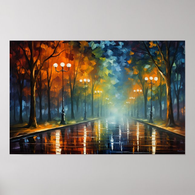 Poster 🎨 Urban Dreamscape Oil Painting Series 🌆 (Devant)
