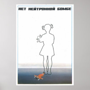 Poster URSS CCCP Guerre froide Union soviétique Propagati