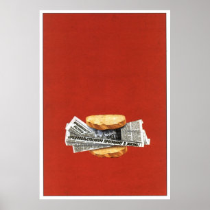 Poster URSS CCCP Guerre froide Union soviétique Propagati