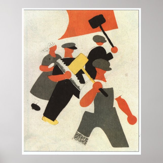 Poster URSS CCCP Guerre froide Union soviétique Propagati (Devant)