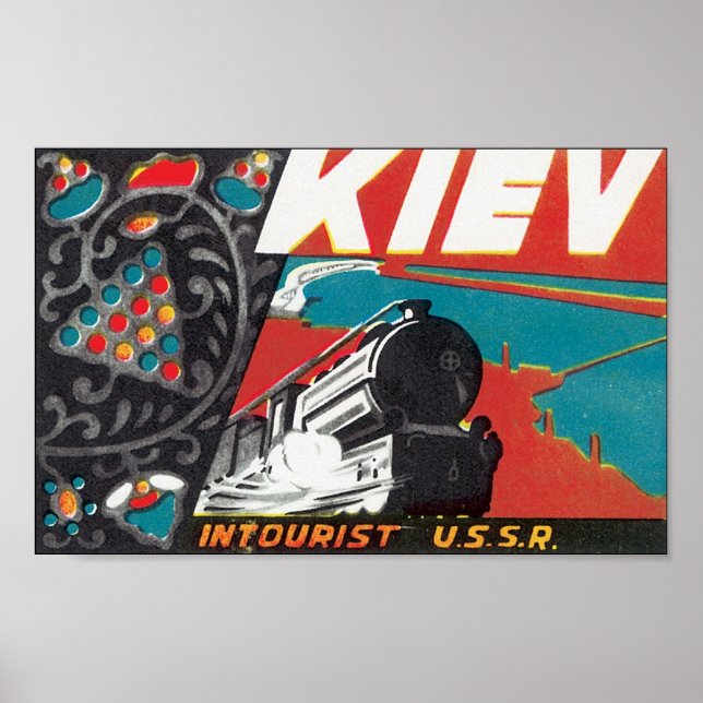 Poster URSS Intouristique de Kiev (Devant)
