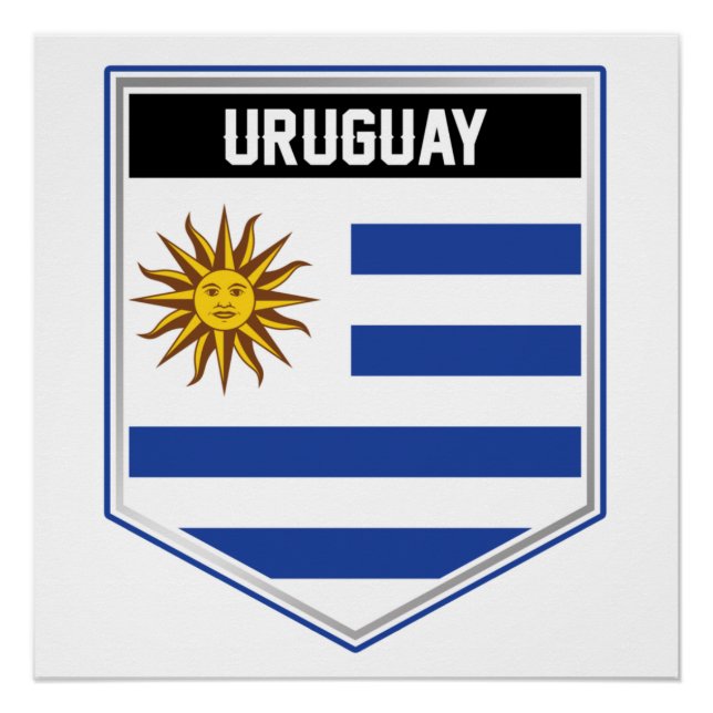 Poster Uruguay - Bouclier (Devant)