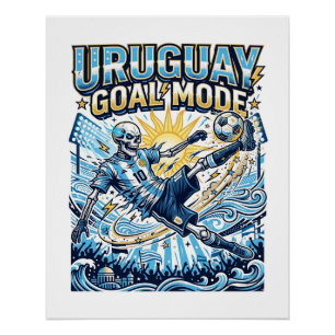 Poster Uruguay Mode Goal Skeleton Nations Striker Dynamiq