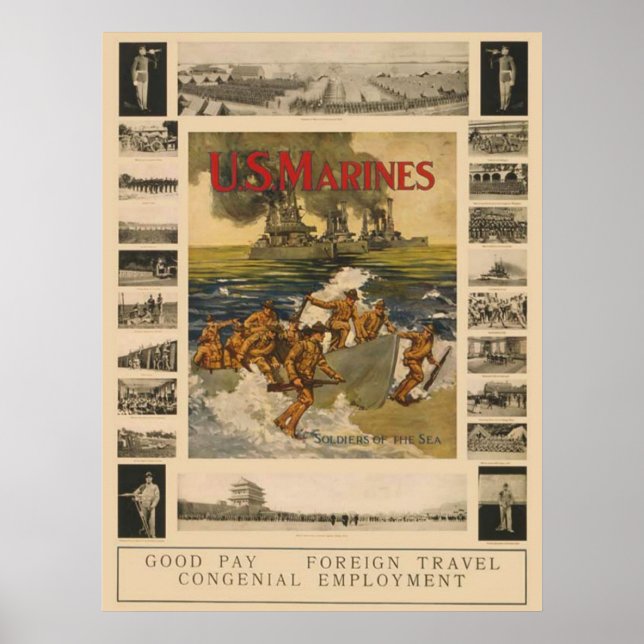 Poster US Marines (Devant)
