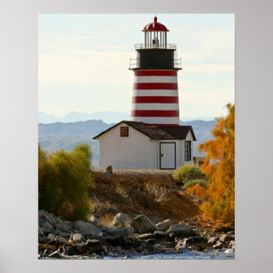 Poster USA, Arizona, Lake Havasu City. Vue ouest