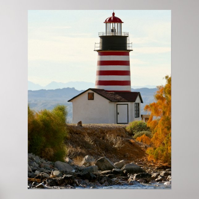 Poster USA, Arizona, Lake Havasu City. Vue ouest (Devant)