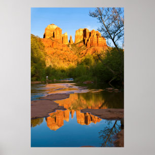 Poster USA, Arizona. Le Rocher De La Cathédrale Au Couch