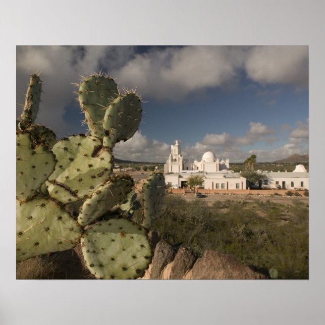 Poster USA, Arizona, Tucson : Mission San Xavier del Bac  (Devant)