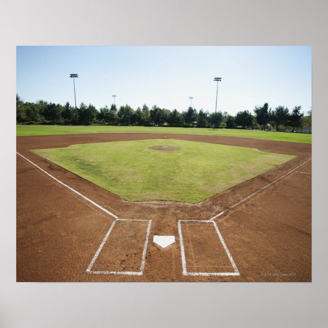 Poster USA, Californie, Ladera Ranch, diamant de baseball (Devant)