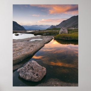 Poster USA, Colorado, Rocky Mountain NP.  Lever du soleil