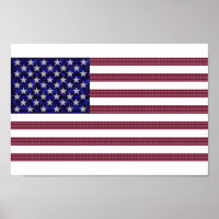 USA Drapeau Gemstone Art