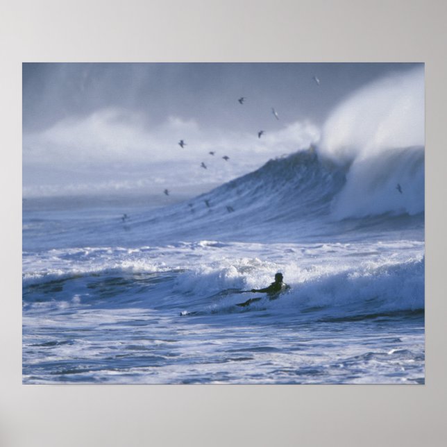 Poster USA, Etat de Washington, La Push. Man kayak (Devant)