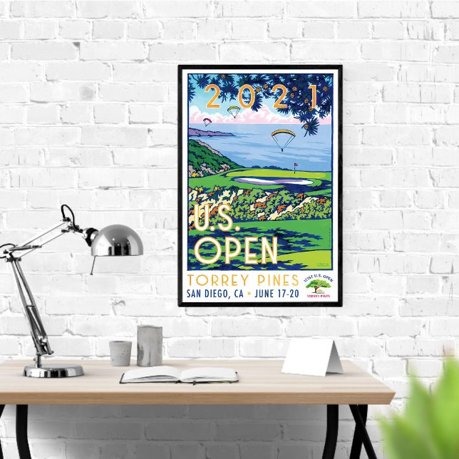 Poster USA Golf Open 2021 TORREY PINES cadeaux (Créateur téléchargé)