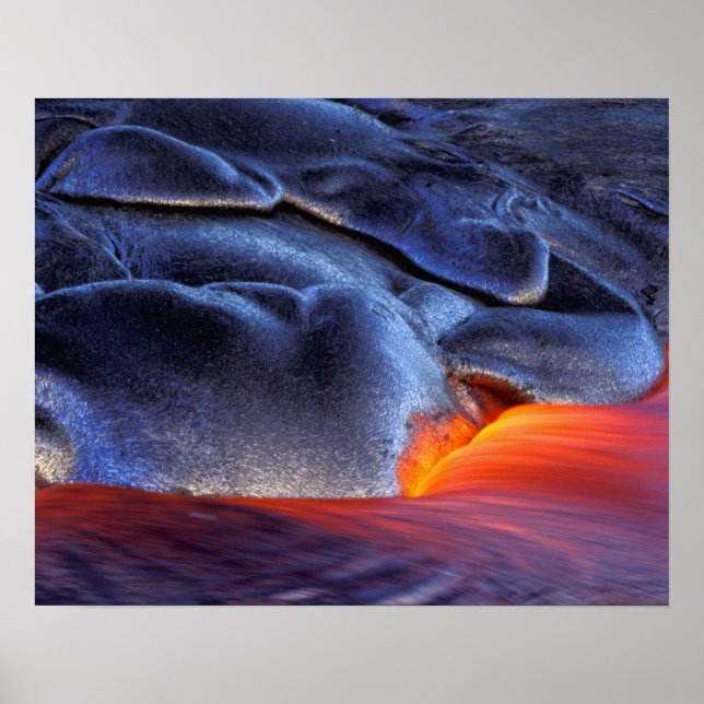 Poster USA, Hawaii, Big Island, Kilauea, Volcanoes NP, (Devant)