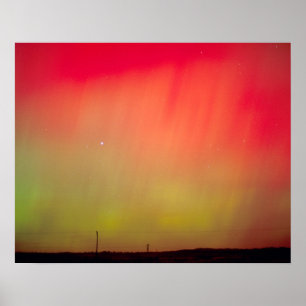 Poster USA, Idaho. Aurora borealis, aurores boréales à 2