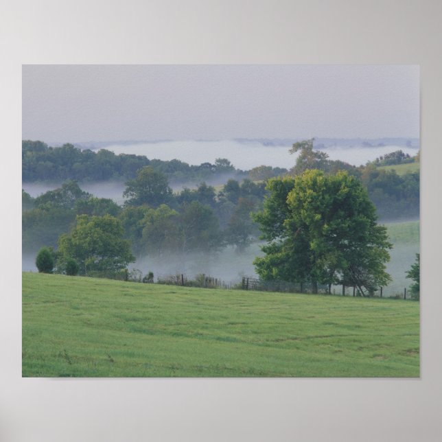Poster USA, Kentucky. Les collines de Bluegrass (Devant)