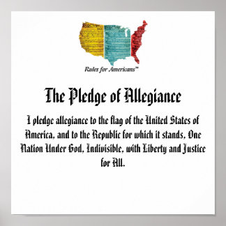 Poster USA Logo Promdge of Allegiance