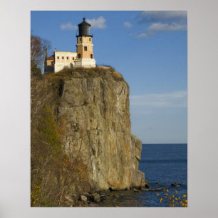 Poster USA, Minnesota. Phare de Split Rock sur le lac